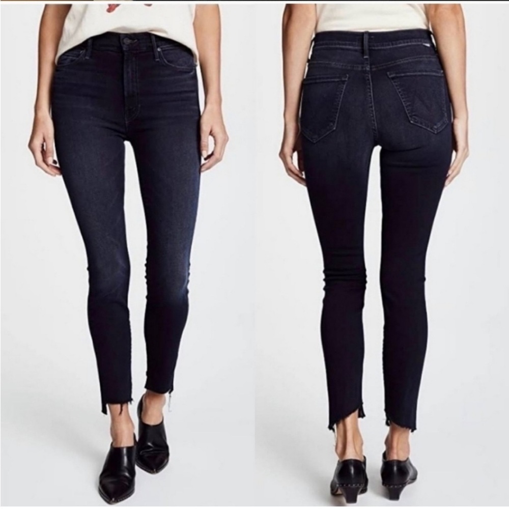 MOTHER High Rise The Stunner Zip Two Step Fray in Last Call Size 26